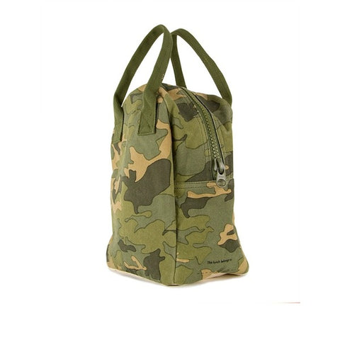 FLUF<br/>有機棉拉鍊隨手袋 - 迷彩