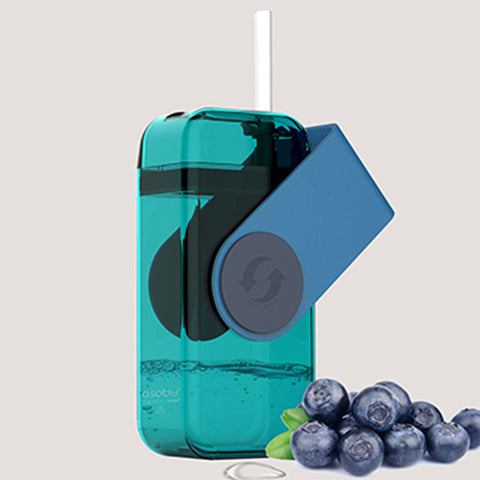 ASOBU Juicy Box<br/>兒童果汁吸管杯 - 藍