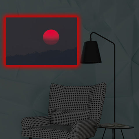 SMRT Home<BR/>LED 掛畫 - Red Moon