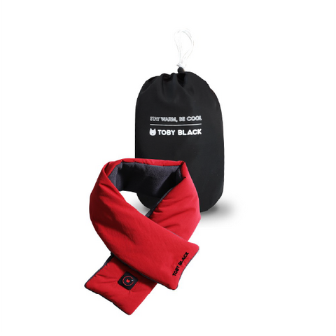 TOBY BLACK<br/>智能恆溫發熱圍巾發熱枕禮盒 - 豪華組 (羅馬紅)