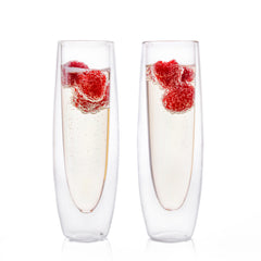 EPARE Double Wall Champagne Glass<br/>雙層保冷玻璃香檳杯 - 2入/裝