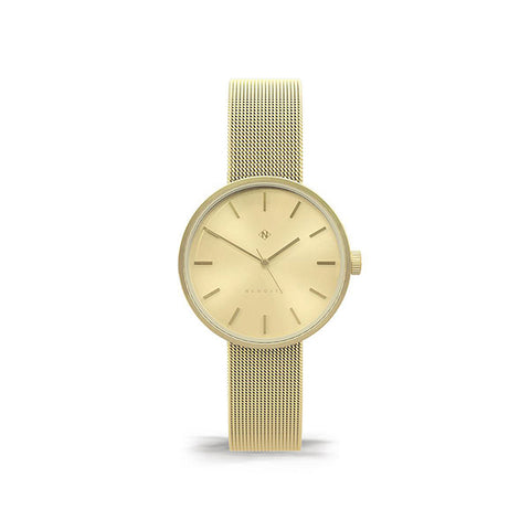 NEWGATE ATOM<br/>不鏽鋼米蘭帶 - 時尚金 金色錶面 (32mm)