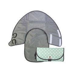 SNOOFYBEE Clean Hands Changing Pad<br/>三合一攜帶式嬰兒折疊尿布墊 - 薄荷綠白點