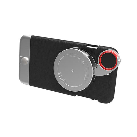 ZTYLUS<br/>鋁合金黑色版 iPhone 多功能手機殼 + RV-2 四合一鏡頭 (適用於 iPhone 6 / 6s / 6 Plus / 6s Plus)