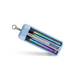 FINALSTRAW<br/>折疊式不鏽鋼環保吸管 - 海洋藍 (彩虹吸管)