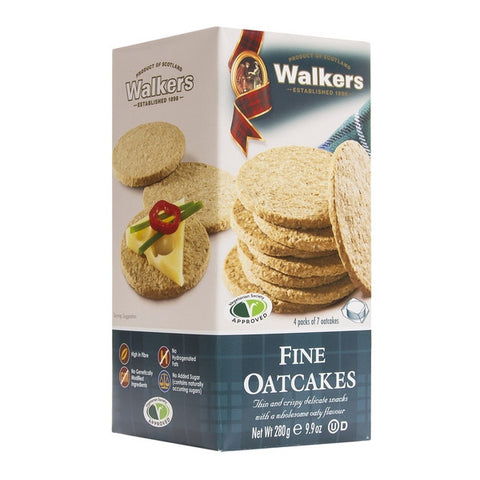 WALKERS Fine Oatcakes<br/>蘇格蘭皇家燕麥系列 - 經典燕麥餅乾 (12入/組)
