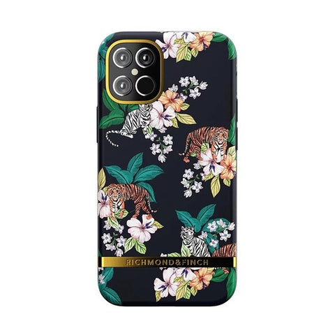 RICHMOND & FINCH<br/>RF瑞典手機殼 金線框 - 黑夜花虎
