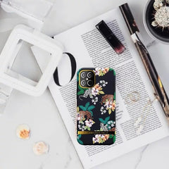 RICHMOND & FINCH<br/>RF瑞典手機殼 金線框 - 黑夜花虎