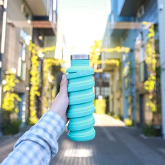 QUE Bottle<br/>2018 新色 - 伸縮水瓶 600ml (共6色)