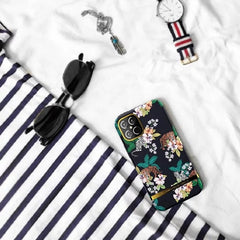 RICHMOND & FINCH<br/>RF瑞典手機殼 金線框 - 黑夜花虎