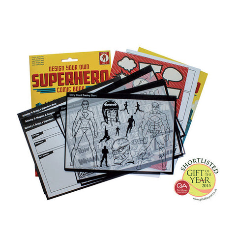 CLOCKWORK SOLDIER Design Your Own Comic Book - Superhero<br/>著色本 - 超級英雄之小小漫畫家