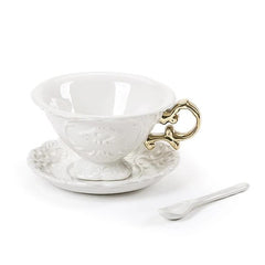 SELETTI<BR/>金色把手古典茶杯