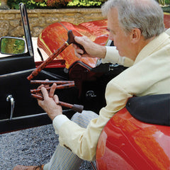 CLASSIC CANES 4619A<br/>白色大理石手柄可摺疊手杖 (72-82cm)