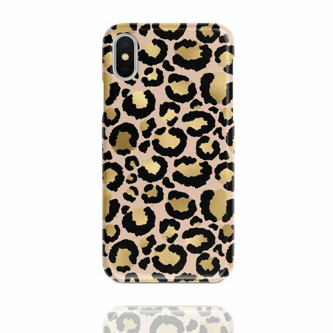 COCONUT LANE Gold Leopard Phone Case<BR/>金色豹紋手機殼