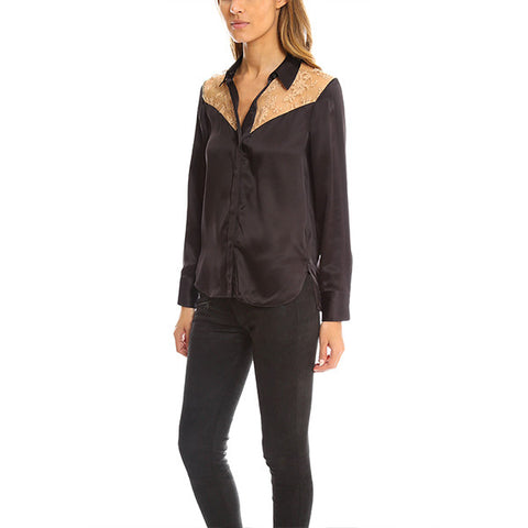 RAG & BONE Angela Shirt<BR/>半摟空透膚襯衫