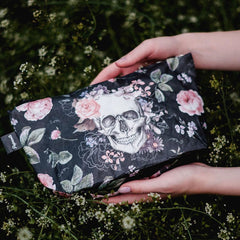 PAPRCUTS.DE Wash bag-Blossoming Afterlife<br/>盥洗包 - 骷髏花