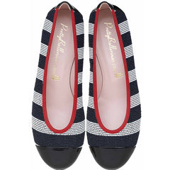 PRETTY BALLERINAS<br/>Shirley 系列 - 海軍風條紋芭蕾舞鞋