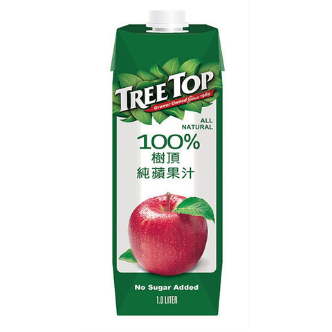 TREE TOP All Natural Apple Juice<br/>樹頂100%純蘋果汁 1L (20入/組) 晶鑽包