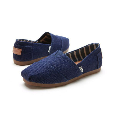 JOY & MARIO<BR/>純色平底休閒鞋 - 深藍