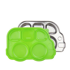 INNOBABY<br/>不銹鋼兒童餐具 巴士餐盤 (共4色)