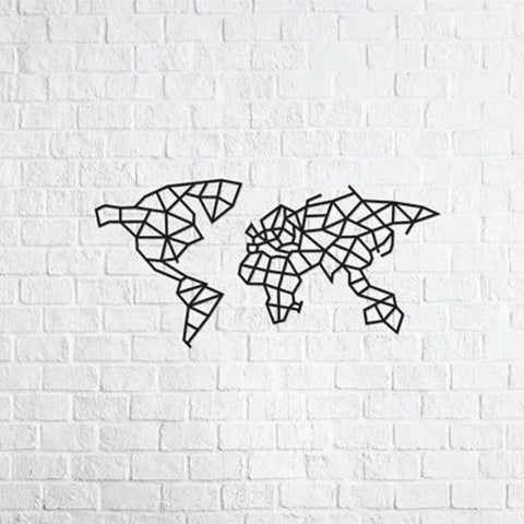 EWA<br/>實木壁飾 - 世界地圖