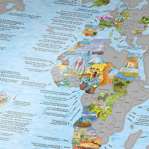 AWESOME MAPS Bucketlist<br/>世界地圖 - 刮刮樂版 - Shark Tank Taiwan 