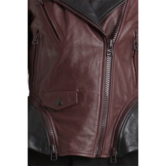 3.1 PHILLIP LIM 2 Tone Moto Cross Jacket<br/>雙層拼色皮外套