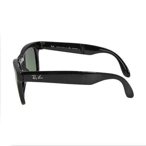 RAY BAN -  Folding Wayfarer Black Plastic 50mm Men's Sunglasses - Shark Tank Taiwan 