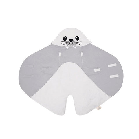 BABY BITES<br/>鯊魚咬一口純棉嬰幼兒多功能睡袋 - 小海豹款 (共2色)