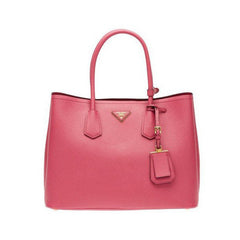 PRADA Saffiano Leather Tote<BR/>桃粉防刮牛皮兩用包 L