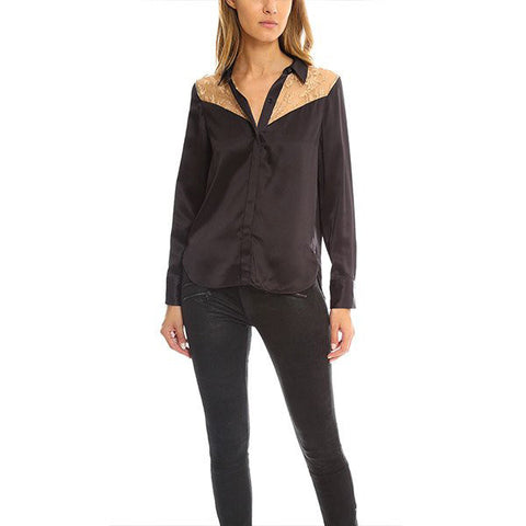 RAG & BONE Angela Shirt<BR/>半摟空透膚襯衫