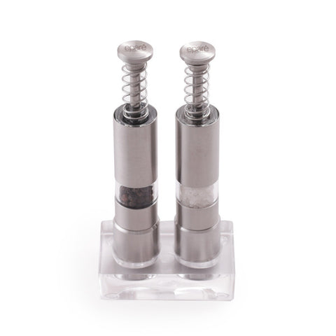 EPARE Steel Spring Manual Mills<br/>不鏽鋼彈簧調味料研磨器 - 2入/裝 (含調味料組合)