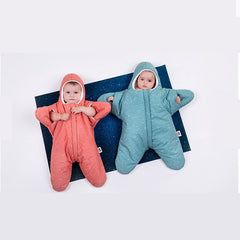 BABY BITES<br/>純棉手作海星嬰兒睡袋 (標準版) - 鵝蛋黃