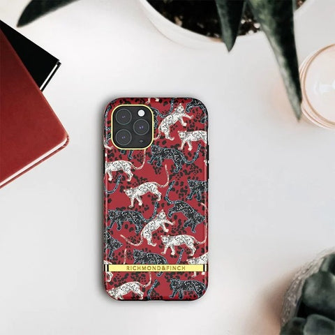 RICHMOND & FINCH<br/>RF瑞典手機殼 金線框 - 叢林美洲紅豹