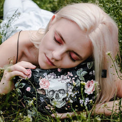 PAPRCUTS.DE Wash bag-Blossoming Afterlife<br/>盥洗包 - 骷髏花