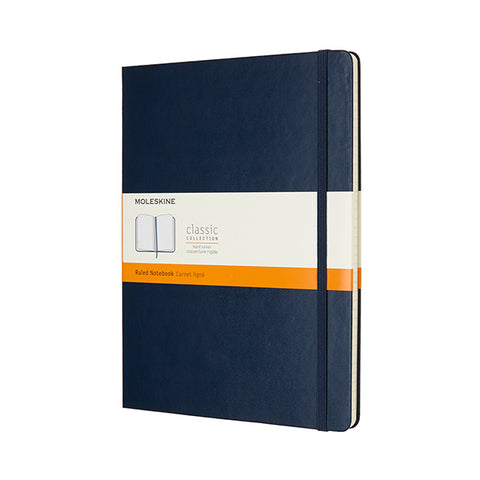 MOLESKINE<br/>經典寶藍色硬殼筆記本 (XL型) - 橫線