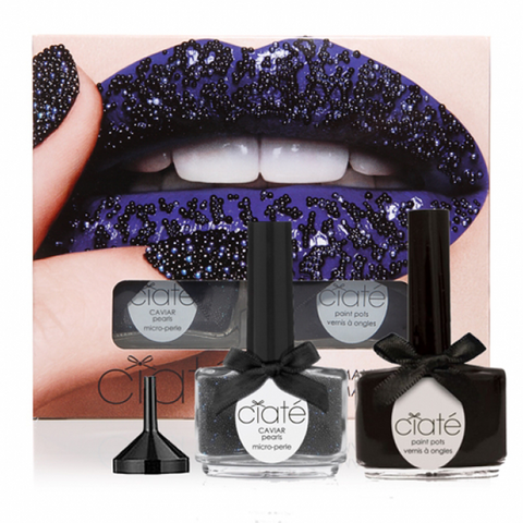 CIATÈ Caviar Manicure Set - Black Pearls<br/>魚子醬指甲油組合 - 黑珍珠