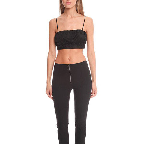 RAG & BONE Greta Top<BR/>純黑細肩帶抹胸