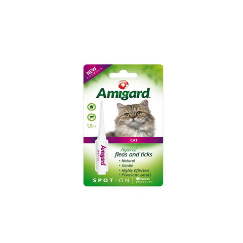 AMIGARD Spot-On Fleas & Ticks<BR/>安美佳天然驅蚤滴劑 - 貓咪專用 (單劑)
