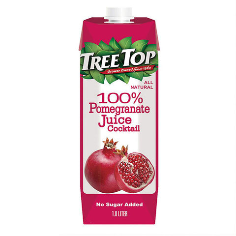 TREE TOP All Natural Pomegranate Juice<br/>樹頂 100% 石榴莓綜合果汁 1L (20入/箱) 晶鑽包