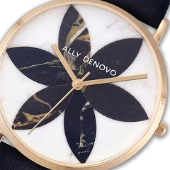 ALLY DENOVO<br/>[女款] 花樣大理系列 - 金墨百合