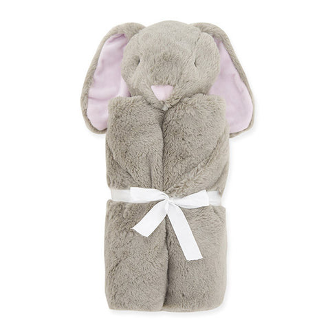 QUILTEX Gray Rabbit<br/>超柔軟動物安撫毯 - 灰色長耳兔