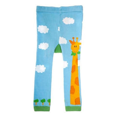 DOODLE PANTS Blue Giraffe Leggings<BR/>長頸鹿緊身褲
