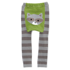 DOODLE PANTS Woodland Raccoon Leggings<BR/>木頭島浣熊緊身褲