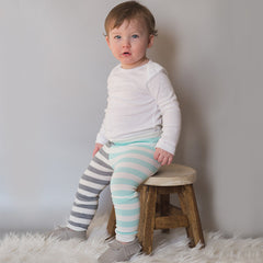 DOODLE PANTS Elephant Balloon Stripes Cotton Legging<BR/>大象氣球緊身褲 (共2色) - Shark Tank Taiwan 歐美時尚生活網