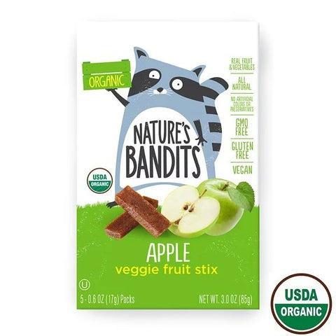 NATURE'S BANDITS<BR/>有機水果條 - 蘋果風味 (5包/盒)