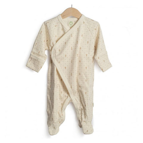 WOOLYORGANIC<br/>有機棉絨 - 側開襟長袖連腳褲 (共3色)