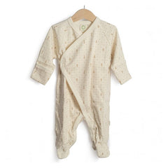 WOOLYORGANIC<br/>有機棉絨 - 側開襟長袖連腳褲 (共3色)