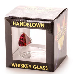 STUCK IN GLASS<br/>吉他 PICK 造型威士忌杯 (紅)