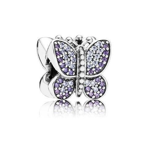 PANDORA Sparkling Butterfly, Purple CZ